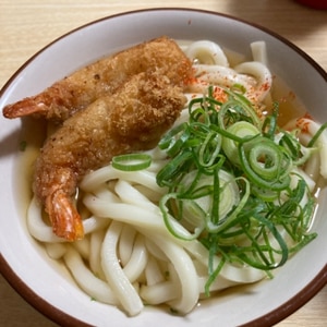 簡単美味！海老寄せフライの旨いうどん